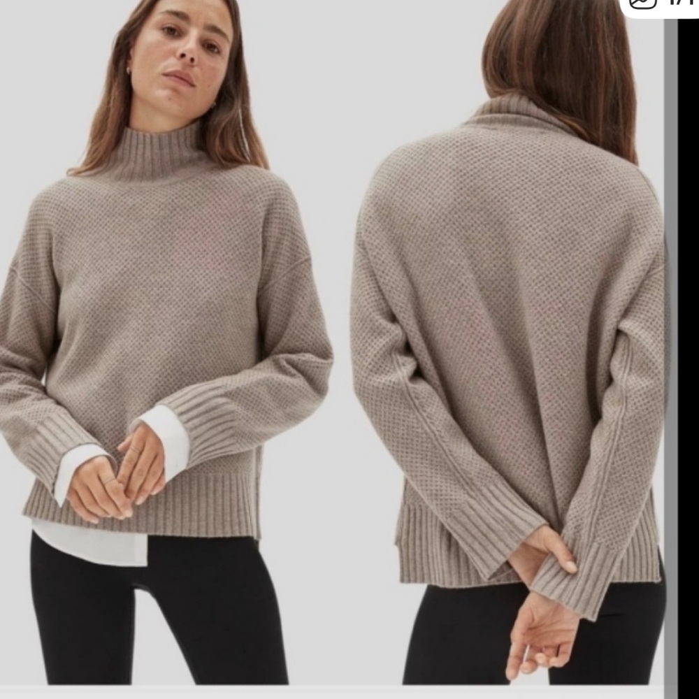Everlane The Cashmere Stroopwafel Turtleneck